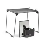 U Brands® Magnetic Locker Accessory Kit With Shelf, Charcoal Gray, Set Of 6