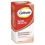 Caltrate Bone Health 600mg Calcium & 500IU Vitamin D - 60 Tablets