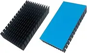 2PCS Aluminum Heat Sink with Thermal Conductive Adhesive Tape, 80×40×11mm Heatsink Cooler for Cooling VRM GPU Stepper Driver 3D Printer Stepper Motor