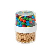 iDesign Fresh Stack N Snack Double Sided Pantry Food Container Clear Small