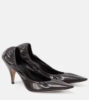 [The Row] The Row Uxor leather pumps AU 7 brown