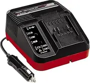 Einhell Power X-Change Car Charger 3A - Battery Monitoring and Intelligent Charging - Universally Compatible with All Einhell 18V PXC Lithium-Ion Rechargeable Batteries