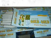 Leo, Gold & Gold - Slate Pencils box of 25 packets (400 slate pencils) - Thick Earthy