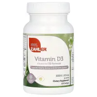 在飛比找iHerb優惠-[iHerb] Zahler 維生素D3，高級D3配方，10