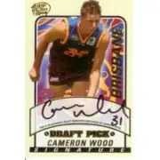 2005 Select AFL Dynasty Card Draft Pick Signature DS18 Cameron Wood Brisbane NEW