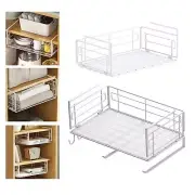 under Cabinet Shelf Basket Organizer Storage Basket Metal Wire Rack under Shelf