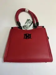 Authentic Badgley Mischka Vegan Leather Red Women's Handbag