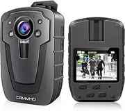 CAMMHD 32GB Body Camera Wearable, 1296P Body Cam with 4000mAh Battery, Night Vision Bodycam for Police Security and Personal Use