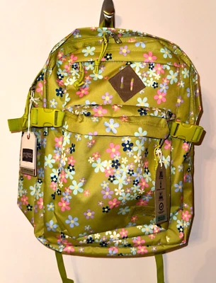 New JANSPORT Main Campus school backpack Lentil Floral Fountain print 32L