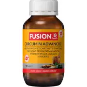 FUSION HEALTH Curcumin Advanced - 90 Tablets | Turmeric | Anit-Inflammatory