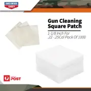 Birchwood Casey Gun Cleaning Square Patch 1-1/8 Inch For .22/.25cal Pack Of 1000