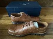 Cole Haan Men Dress Formal Casual Shoes Zerogrand Wingtip Leather Oxford Size 8M
