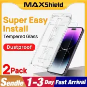 2x Tempered Glass Screen Protector For iPhone 16 16e 15 14 Pro Max 13 12 11 XR