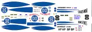 #00 Don Steves Chevrolet Corvette 1/64th Scale Waterslide Decals