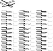 Aswalling Fixed Support Self-Tapping -Screw, Cabinet Glass Partition Nails, with Rubber Sleeve Screw Plate Support