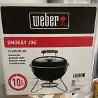 Weber 14 inch Smokey Joe Charcoal Grill Black NEW & Sealed Portable in box