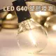 最新款 G40 LED燈泡-塑膠款 (25顆) 燈串燈泡 串燈燈泡 替換燈泡 備用燈泡 塑膠燈泡 珍珠燈 螢火蟲燈 裝飾燈 氣氛燈 造型燈