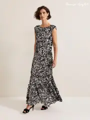 Phase Eight Black Nina Sequin Dress (AL2782) | $851