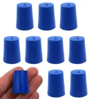 10PK #2 ASTM Neoprene Stoppers, Solid - Eisco Labs