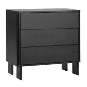 Cooper & Co. Taupo 80cm Chest of 3 Drawers Black