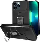 New Armor Case Cover For iPhone 12 Pro Max w/Kick-Stand Card Slot Holder Wallet
