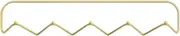 Wall Mounted Coat Rack Simple Entryway Wall Mounted Coat Rack with 5 Hooks Creative Metal Hat Clothes Hooks Coat Hooks(Gold)