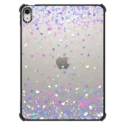 iPad Air 11-inch (M2/M3) iPad Impact Case Blue Purple Hearts Rain Transparent