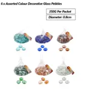 2.1kg Glass Pebbles Decorative Stones Marble Beads Vase Fish Tank Aquarium Decor
