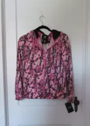 Product of the US Army Women's Medium Pink Camo Full Zip Hoodie , NWT