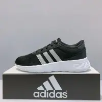 在飛比找Yahoo!奇摩拍賣優惠-adidas LITE RACER 女生 黑銀色 輕量 透氣