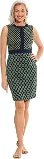 [London Times] Women's Polished Office Chic Menswear Colorblock Sheath