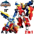 Toys MiniForce Super Dino Power FORCE TRIG Triceratops Rider Robot Knight Figure