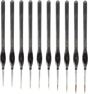 10PCS Detail Paint Brush Set Durable Miniature Painting Brushes Micro Paint NEW
