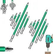 Strong Magnetic Durability Screwdriver Drill Bit Set, 6PCS Magnetic Anti Slip Screwdriver Bit Set, Electric Precision Screwdriver Set, Universal Electric Alloy Steel Screwdriver Set(12pcs)