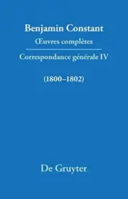 Correspondance 18001802 (Quatrieme Periode (1821-1830)) (French Edition)