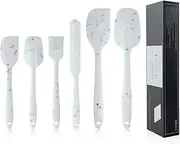 Silicone Spatula Set, Heat Resistant Nonstick Spatulas Set with Stainless Steel Core, Food Grade Silicone Spatulas for Baking Cooking Mixing Kitchen Utensils Set