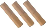 WOFASHPURET 3Pcs Bamboo DIY Lip Balm Tubes Refillable Lipstick Containers for Women Lightweight and Compact Lip Gloss Storage for Handmade Cosmetics and Travel Use