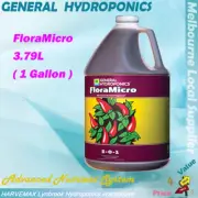 3.79L General Hydroponics Flora Micro Nutrient For Hydroponic Plants Growing