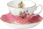 Royal Albert CHEPNK26581 Country Roses Vintage Teacup and Saucer