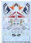1/72 F/A-18E/F Super Hornets B Model Kit Water Decal