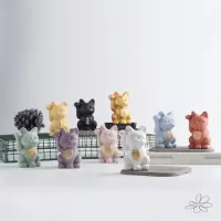 在飛比找momo購物網優惠-【Woohuang】超可愛三吋 彩色招財貓(公仔 交換禮物 