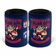 Melbourne Demons AFL Retro Design Beer Can Bottle Cooler Stubby Holder Cosy