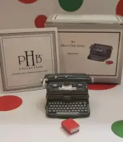 Typewriter PHB Rare Porcelain Hinged Box with Dictionary Midwest of Cannon Falls