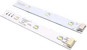 HMHAMA 2PCS Refrigerator Freezer LED light Board Compatible for Haier Refrigerators Front-door LED Light Board Replacement BCD-575WDBI 0064001827