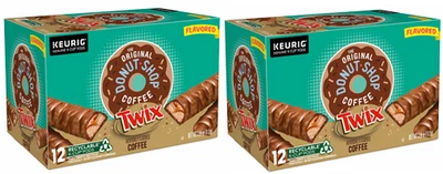Donut Shop Twix Single Serve Coffee K-Cup Pods 2 Pack