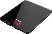 AccuWeight Digital Kitchen Scale with Backlit LCD Display, 5kg/11lb Capacity, Coffee Scale with 5 Units & Tare Function, 7.8-inch Tempered Glass Food Scales for Baking, Coffee, and Cooking