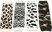 [allydrew] 4 Pack Baby Leg Warmer Set & Toddler Leg Warmer Set for Boys & Girls