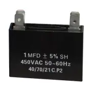 1 uF MFD x 450V Mini Split Capacitor Start-Up and/or Run - 4 Terminal 50/60HZ