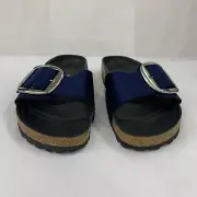 Birkenstock New w/ Box Madrid Big Buckle Rivet Logo Midnight Velvet Exquisite R