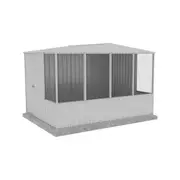 Absco Sheds 3.0 x 2.22 x 2.06m Zincalume Full Door Gable Roof Chicken Coop